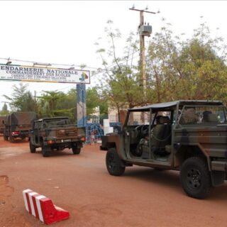 facade d'entree de la gendarmerie faladie Mali